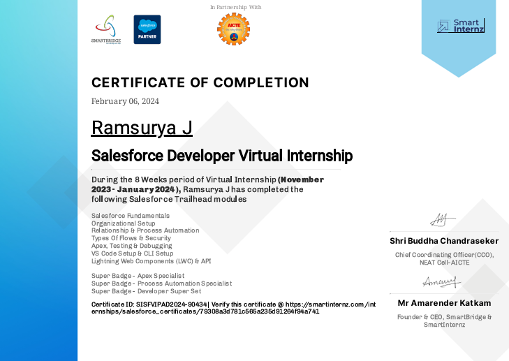 Salesforce Internship